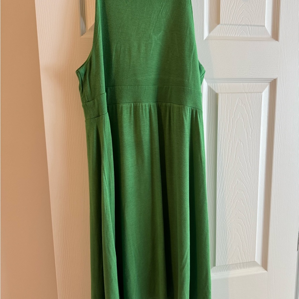 Loft Green Sleeveless Dress - Picture 2 of 2